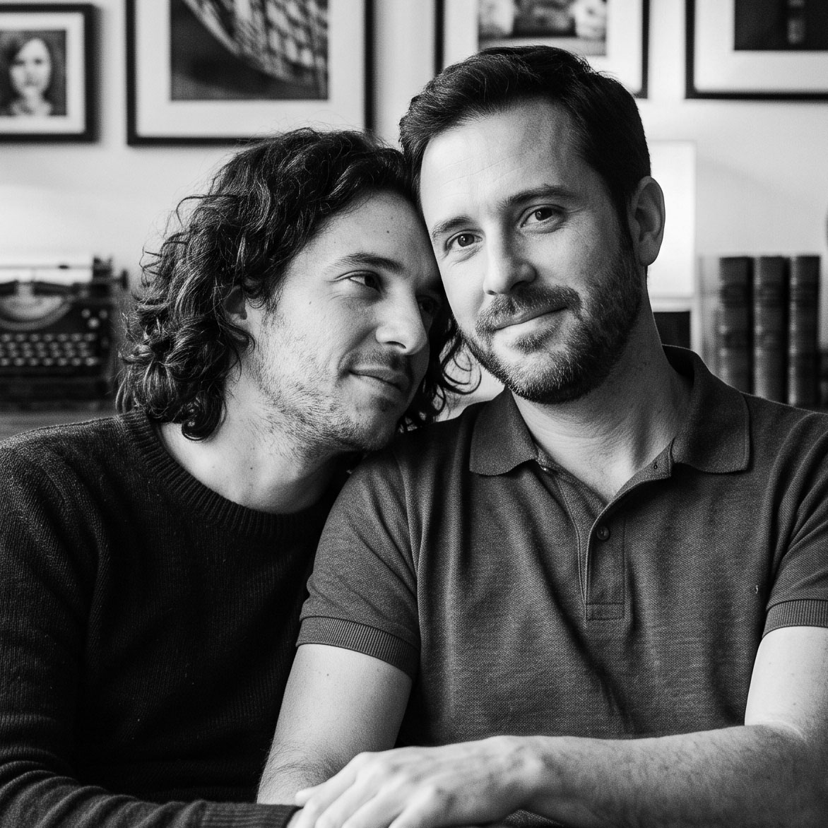 Retrato de Hugo y Alex